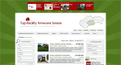 Desktop Screenshot of priestory.reality-rimavskasobota.eu