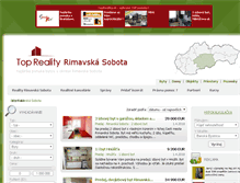 Tablet Screenshot of byty.reality-rimavskasobota.eu