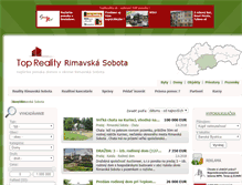 Tablet Screenshot of domy.reality-rimavskasobota.eu