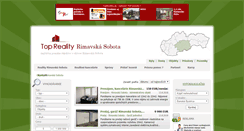 Desktop Screenshot of objekty.reality-rimavskasobota.eu